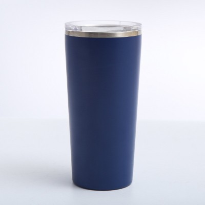 源头工厂不锈钢双层汽车杯20oz车载便携直身杯带盖真空冰霸杯批发图4