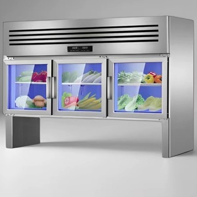 恩典不锈钢子母柜商用多功能冷柜双温冷冻冷藏厨房工作台冰箱冰柜图2