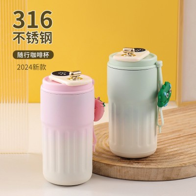 咖啡杯316不锈钢保温杯高颜值男女随行水杯便携车载杯子礼品批发图3