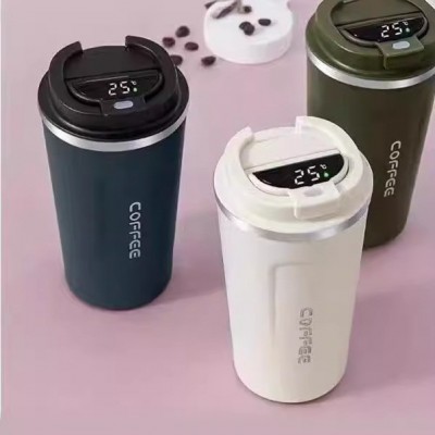 跨境咖啡杯冰美式不锈钢双层真空保温杯高颜值便携车载水杯印logo图2