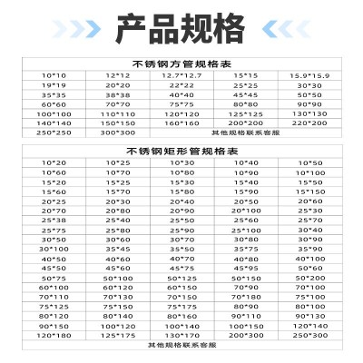 316不锈钢方管大口径工业焊管厚壁规厂家批发光面304不 锈钢方通管图2