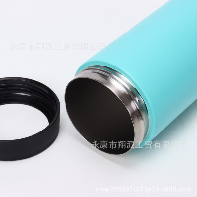 跨境 304不锈钢16oz保冷罐双层加厚汽车杯喷塑真空保温杯刻字批发图3