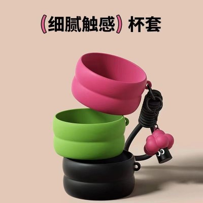 带吸管316不锈钢保温杯时尚手提绳咖啡杯大容量户外随行杯批发图3