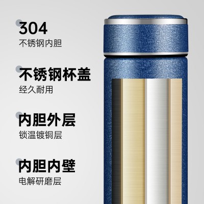 一件代发爆款304不锈钢保温杯办公时尚杯 冰花漆水杯户外便携水杯图4