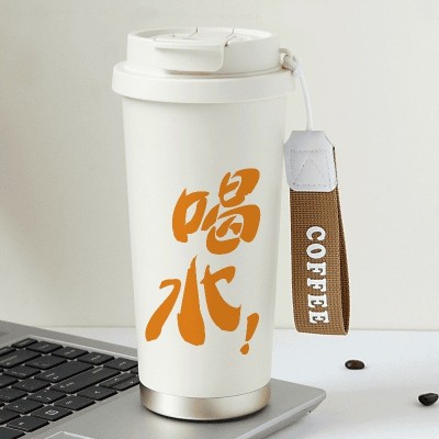 双饮水杯316不锈钢吸管保温杯大容量简约便携防摔学生咖啡杯子男图3