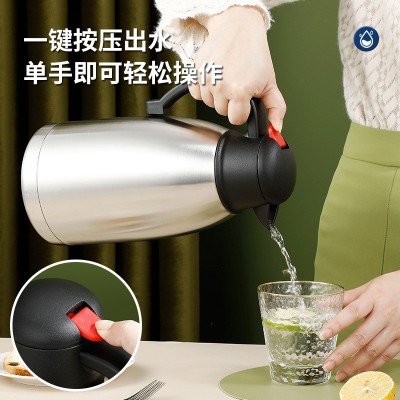 厂家直销鹰嘴家用开水壶不锈钢保温壶大容量双层真空保温瓶热水瓶图4