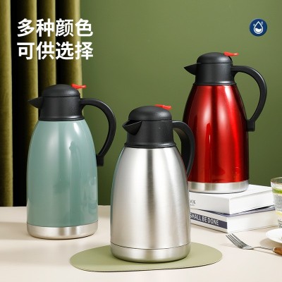 厂家直销鹰嘴家用开水壶不锈钢保温壶大容量双层真空保温瓶热水瓶图2
