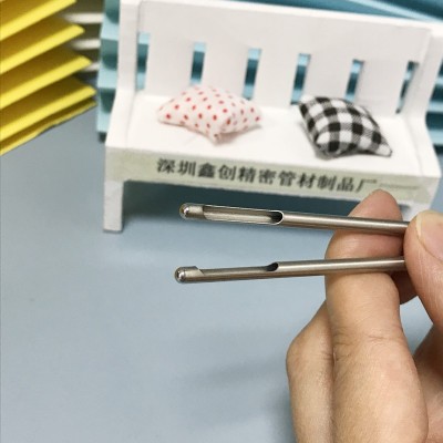 304不锈钢毛细管封头 小直径精密管缩口 扩口 管径翻边变径加工图2