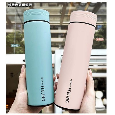 304不锈钢真空保温杯大容量简约商务办公室泡茶水杯diy贴纸印logo图2