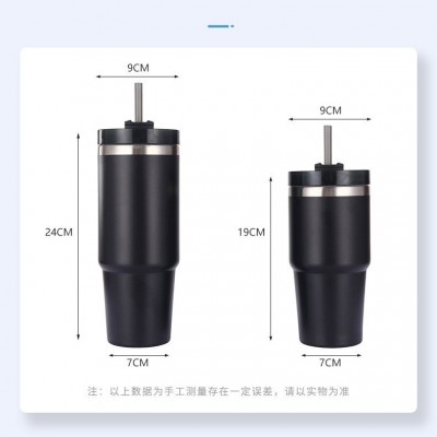 跨境批发30420oz不锈钢汽车杯冰霸杯真空带吸管大容量保温杯水杯图2