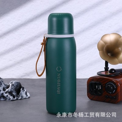 316不锈钢子弹头保温杯商务办公带提绳随手杯户外运动便携水杯图4