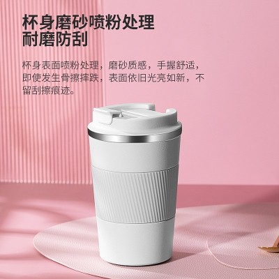 圣诞节304不锈钢咖啡杯时尚车载随行水杯硅胶套保温杯图2