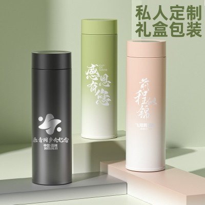 保温杯316不锈钢智能显示温度水杯女生泡茶男士商务礼品杯子定 制图3