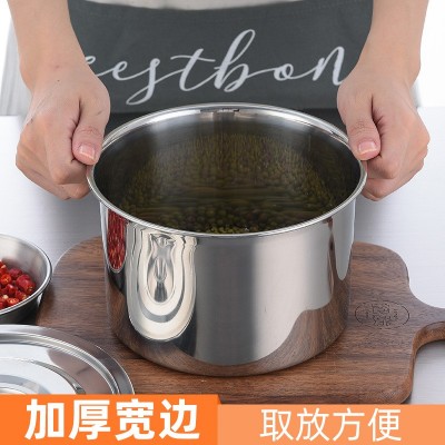 304不锈钢调料罐带盖味盅调料缸商用调味罐自助餐调料盒格猪油罐图3