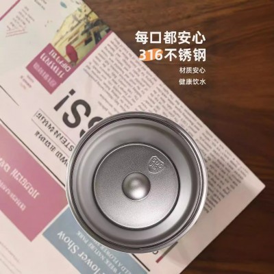 跨境316不锈钢保温杯智能温度显示咖啡杯户外办公便携汽车杯批发图3