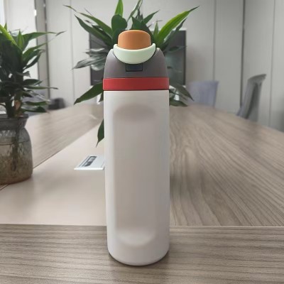 亚马逊304不锈钢双饮保温杯户外吸管运动水壶简约带提手便携水杯图4