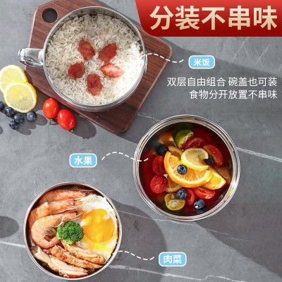 厂家直销304不锈钢快餐杯学生多功能大容量泡面杯加厚螺口饭盒图3