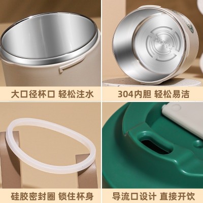 304不锈钢咖啡杯情侣送礼杯子车载随行水杯便携塑料高颜值双饮杯图3