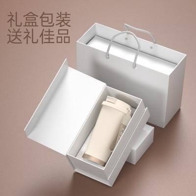 高颜值316不锈钢保温杯不显温陶瓷双饮咖啡杯车载大容量吸管水杯图3