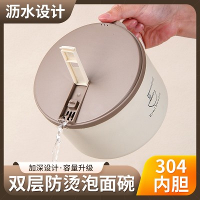 厂家批发304不锈钢泡面碗超大容量方便面学生上班族成人饭碗礼品图3