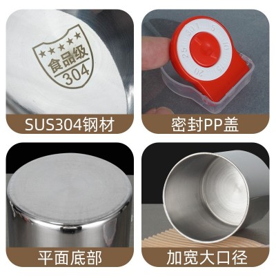 不锈钢冰桶带硅胶盖绵绵冰砖专用桶刨冰机冰砖桶摆摊保冷圆柱冰桶图4