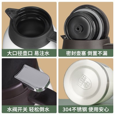 304不锈钢保温壶家用热水瓶暖水壶商用开水壶保温水壶双层保温瓶图4