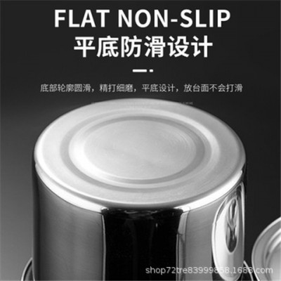 不锈钢304无磁味盅加深加厚调料盒厨房调料缸酒店商用调料罐带盖图4