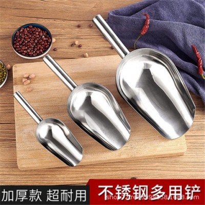 不锈钢圆口干果铲米铲小冰铲超市黄豆铲糖铲厨具铲冰铲子大中小号图3