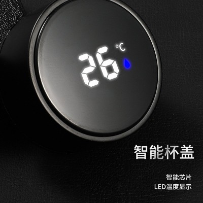 智能显示温度304不锈钢保温杯商务便携户外家用车载礼品水杯批发图4