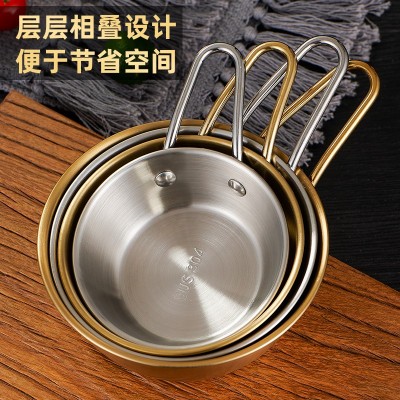 304不锈钢韩式米酒碗带柄热凉酒碗料理碗小吃碗黄酒碗日式料理店图2