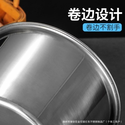 加厚304不锈钢味盅调料罐厨房猪油罐带盖家用商用调味缸大调料桶图3