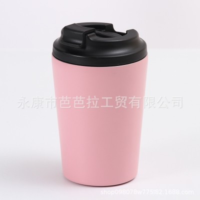 双层真空304不锈钢保温杯简约办公室5咖啡杯随行杯小容量刻度水杯图4