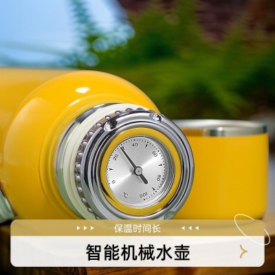316不锈钢传家壶智能机械测温焖茶壶家用茶水分离户外手提保温壶图3