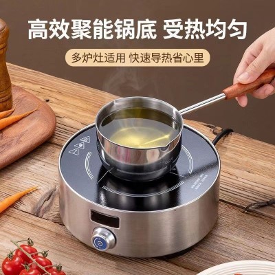 不锈钢食品级厨房多功能加长手柄泼油锅热油小锅正品烧油锅油淋油图4
