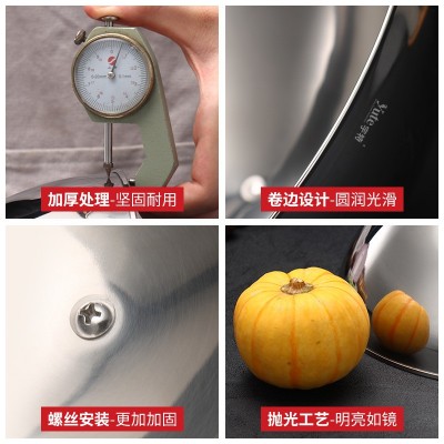 宇特Yute工厂直供加厚不锈钢圆顶菜盖质感牛扒盖多用途西餐盖镜面图2