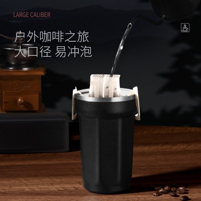 亚马逊新款304不锈钢4代咖啡杯车载便携式手提吸管杯真空保温杯子图3