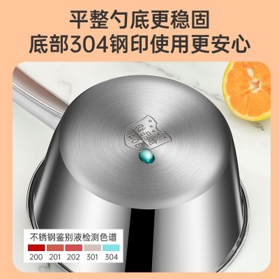 水瓢304不锈钢水舀子特厚水漂食品级厨房家用加深长柄大号盛水勺图2