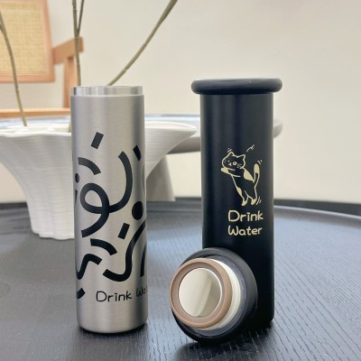 高颜值316不锈钢保温杯简约可爱蘑菇随手杯小巧直身杯学生大口杯图3