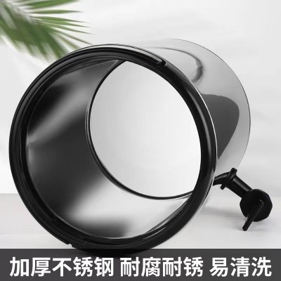 不锈钢双层加厚奶茶桶保温水桶果汁咖啡豆浆多用途大容量酒 店商用图3