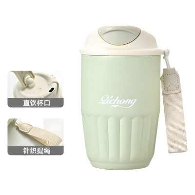 新款冰美式双饮咖啡杯316不锈钢保温水杯简约小容量迷你礼品水杯图5