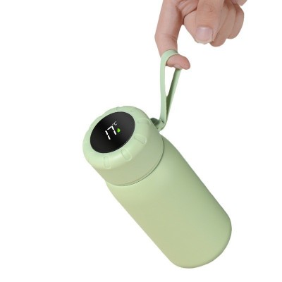 新款水杯不锈钢智能高颜值男女茶水杯温度显示保温杯吊带便携杯子图5