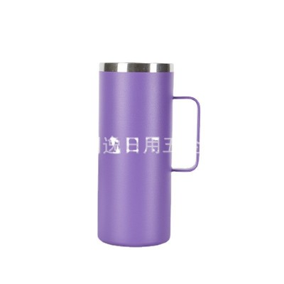 跨境出口不锈钢保温杯直身汽车杯美式冰霸手柄杯年会礼品厂家现货图5
