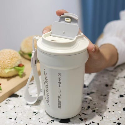 咖啡杯高颜值不锈钢创意保温杯车载便携随行杯户外男女学生水杯子