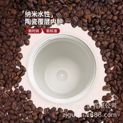 316不锈钢保温咖啡杯男女士高颜值随行双饮水杯永康新款陶瓷杯子图4