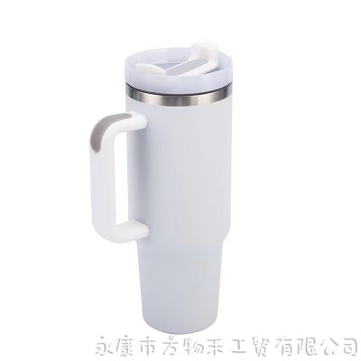 亚马逊304不锈钢吸管杯冰霸杯车载杯专供40oz手柄汽车便携保温杯图5