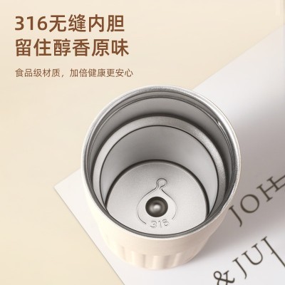 不锈钢咖啡杯便携智能测温高颜值316不锈钢保温杯咖啡随行杯图4