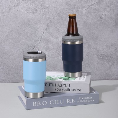 跨境热卖14oz保冷水杯304不锈钢保温杯带开瓶器便捷多功能汽车杯图2