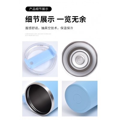 跨境亚马逊40oz汽车杯真空不锈钢吸管杯车载冰霸杯热升华图2