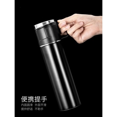 便携不锈钢真空保温杯手提直身高端商务杯中秋节国庆节礼品logo图3