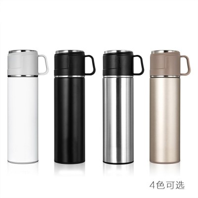 便携不锈钢真空保温杯手提直身高端商务杯中秋节国庆节礼品logo图4